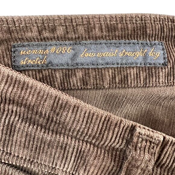 COH Cord Jeans #86 The Sienna Jeans Low Waist Straight Leg in Dark Brown Size 27 - Picture 7 of 9